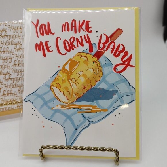 Reyn Paper Co Fall Cards Envelopes Funny Corn Halloween Cats Happy Peace and Joy - Picture 5 of 11